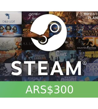 Steam Wallet Card ARS$300 Global Activation Code Steam Key GLOBAL